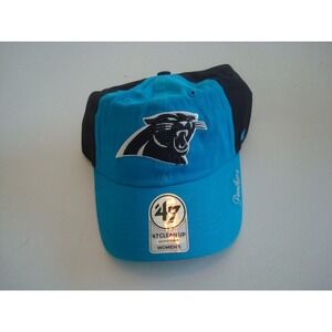 CAROLINA PANTHERS WOMENS  SCRIPT 00S  STRAPBACK BEACH  GOLF‎ HAT CAP VINTAGE EE4